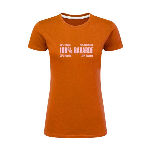 t-shirt Bavarde Rose |T shirt original femme|SG