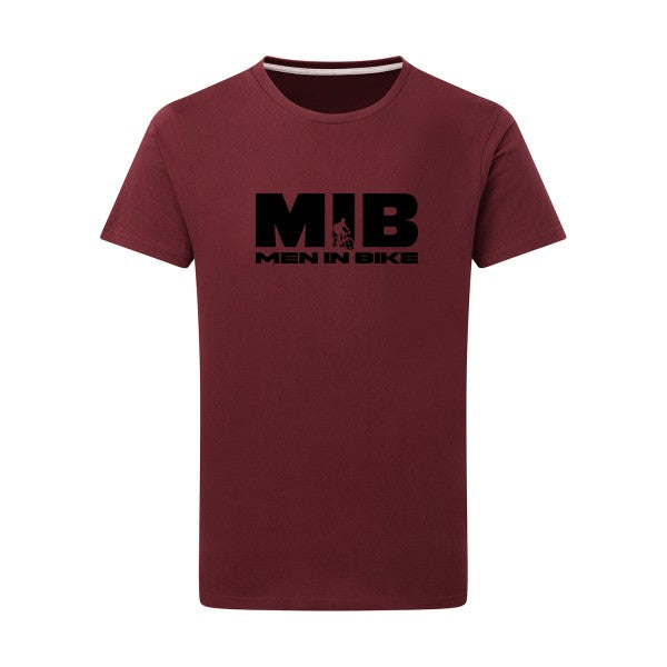 MEN IN BIKE - Flex noir Tshirt original Burgundy  2XL