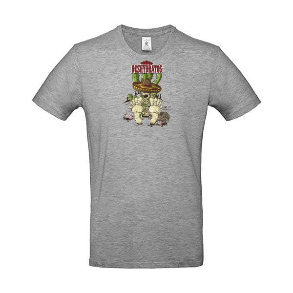 T-shirt humour original Deshydratos T Shirt couleur Sport Grey