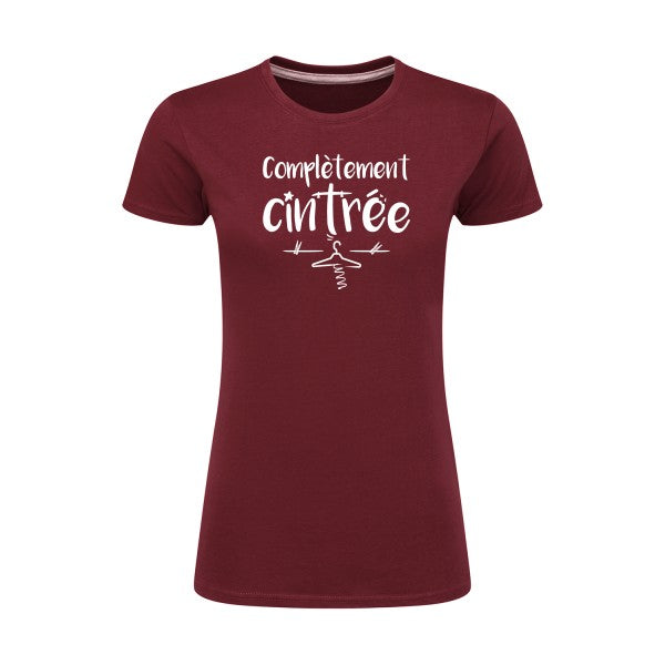 Complètement cintré  |Blanc |T shirt original femme|SG