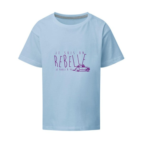 je suis un rebelle Flex Violet SG - Kids T-shirt enfant Sky Taille 152 (11-12/2XL)