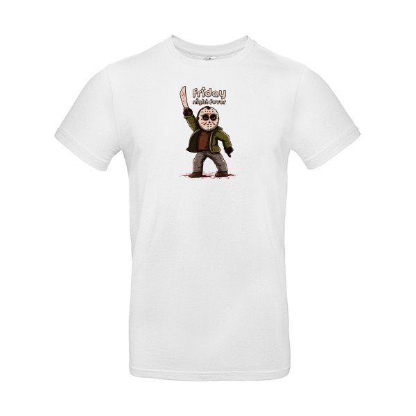 T-shirt humour original friday night fever T Shirt couleur White