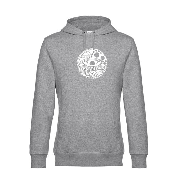 Eye sweat shirt original Heather Grey flex Blanc impression Face
