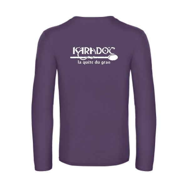 karadoc - t shirt- manches- longues- original- humour- Urban Purple impression Dos