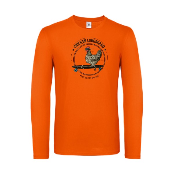 Chicken Longboard B&C - E150 LSL T-shirt manches longues léger