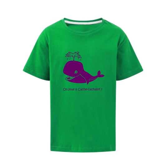 Cache-cachalot Flex Violet SG - Kids T-shirt enfant Kelly Green Taille 140 (9-10/XL)