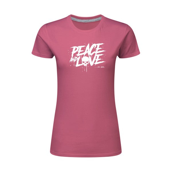 Peace or no peace  |Blanc |T shirt original femme|SG