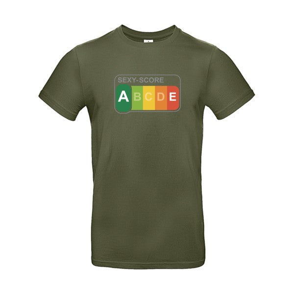 T-shirt humour original Sexy Score T Shirt couleur Urban Khaki
