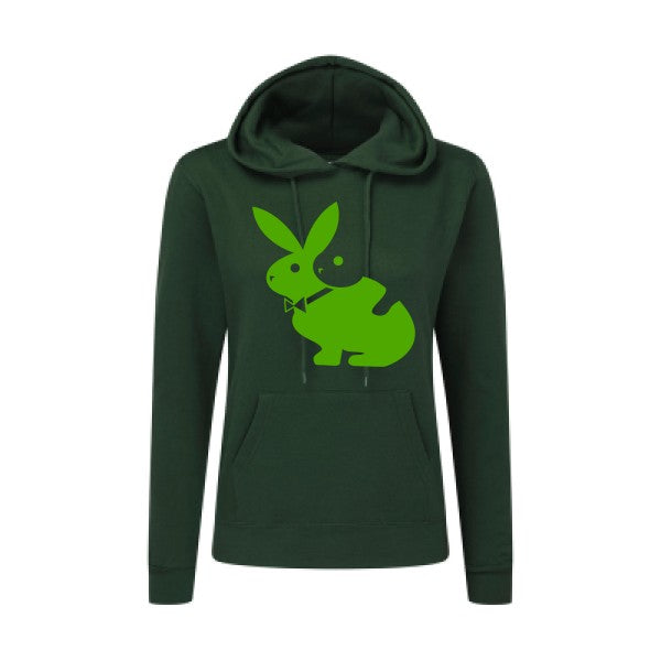 hot  Vert pomme |Sweat original à capuche Femme