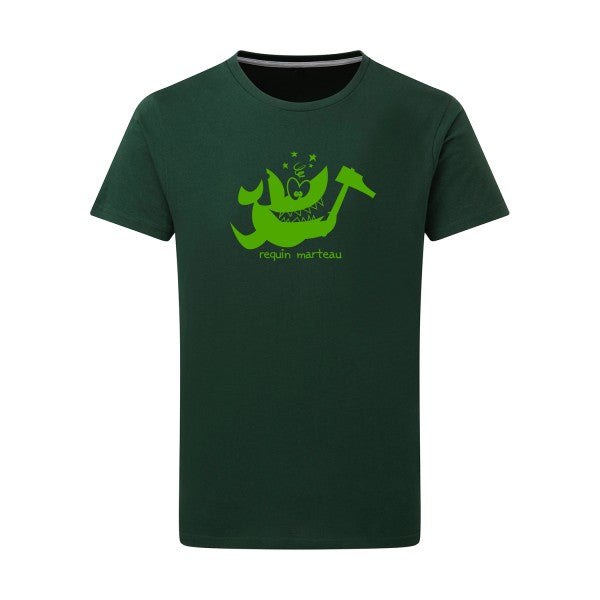 Requin marteau vert pomme -Flex vert pomme sur T-shirt SG  Bottle Green  2XL