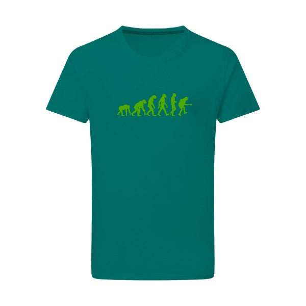 Rock Evolution vert pomme -Flex vert pomme sur T-shirt SG  Emerald Green  2XL