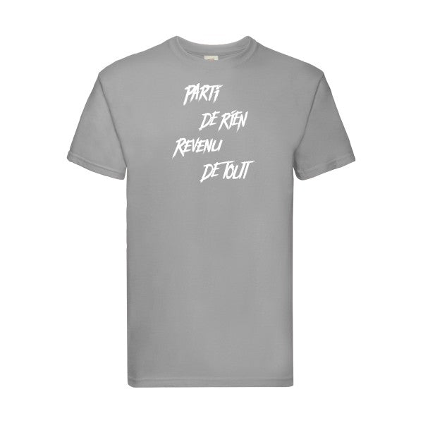 T-shirt|Parti de rien |Blanc |Fruit of the loom 205  G