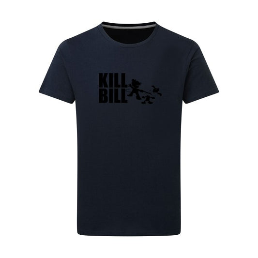 kill bill noir -Flex noir sur T-shirt SG  Navy  5XL