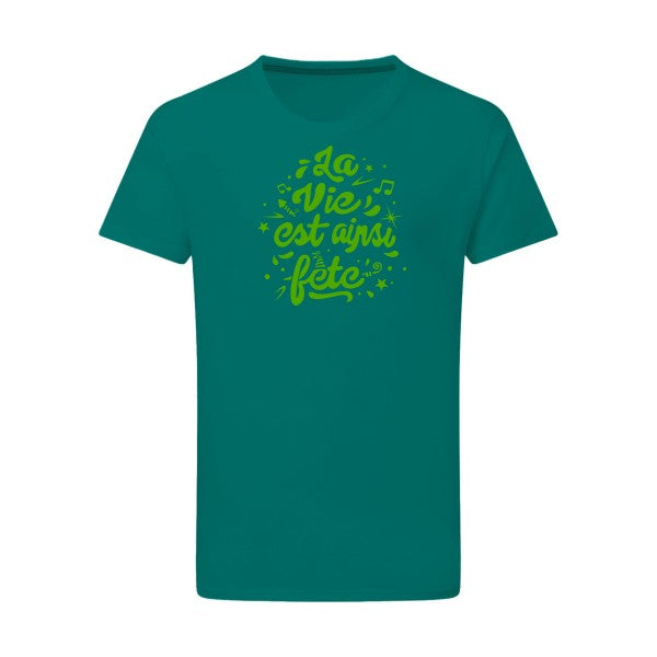 La vie est ainsi fête - Flex Vert pomme Tshirt original Emerald Green  2XL