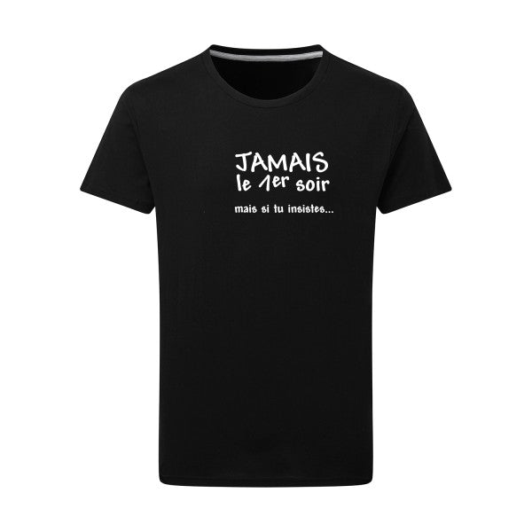 JAMAIS... - Flex Blanc Tshirt original Dark Black  4XL