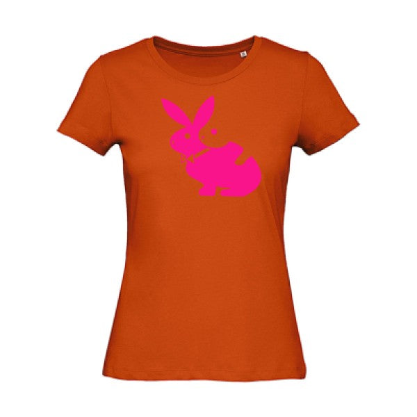 T shirt humour bio femme   femme bio|hot  Rose Fluo 