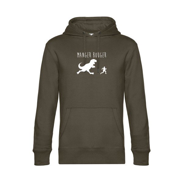 MANGER-BOUGER sweat shirt original Khaki flex Blanc impression Face