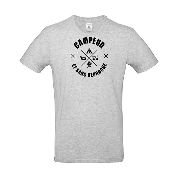 CAMPEUR...Flex noir- T-shirt E190|Ash||2XL