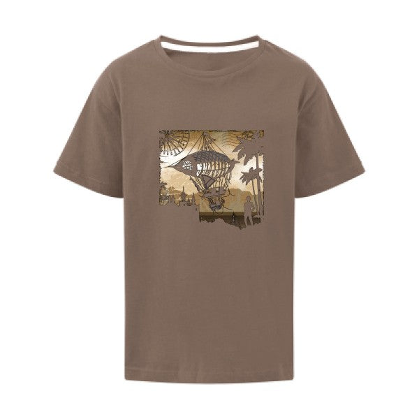 Carnet de voyage SG - Kids T-shirt enfant Deep Taupe Taille 128 (7-8/L)