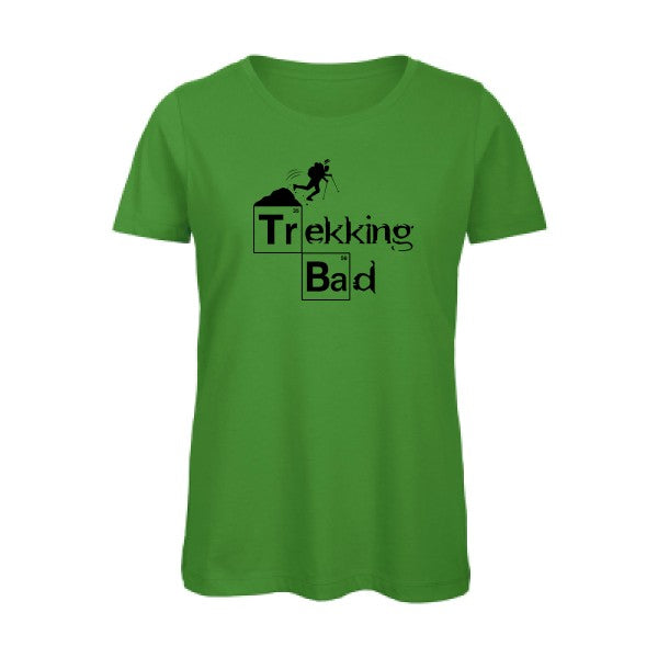 T shirt humour bio femme   femme bio|Trekking bad Noir 