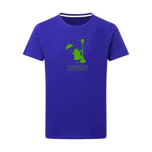 Hantons sous la pluie vert pomme -Flex vert pomme sur T-shirt SG  Royal Blue  5XL