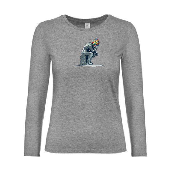 t-shirt lsl femme Reflexion-en-cours...-B&C-E190-LSL-women--T-shirt-femme-manches-longues Sport Grey flex 
