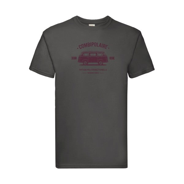 Combipolaire Fruit of the loom 205 g/m² T-shirt/ light graphite