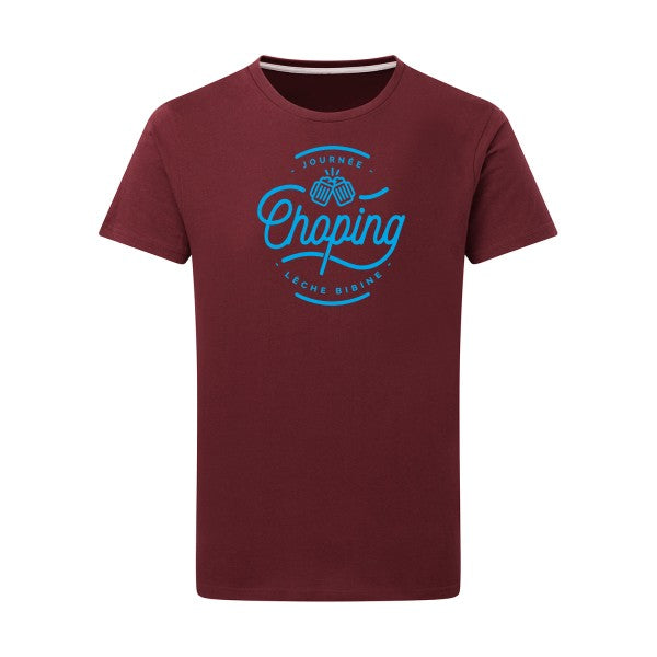 Journée Choping - Flex bleu clair Tshirt original Burgundy  2XL