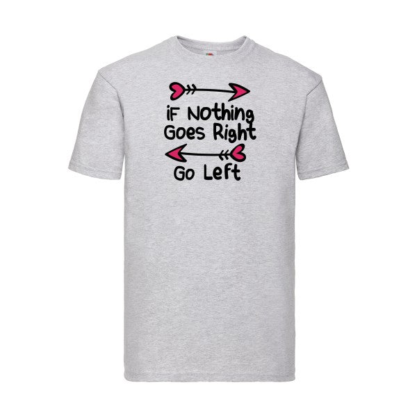 Go right  Fruit of the loom 205 g/m² T-shirt/ heather grey