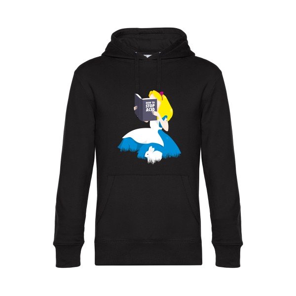Back-from-wonderland- Sweat à capuche original Black - RueDuTeeshirt