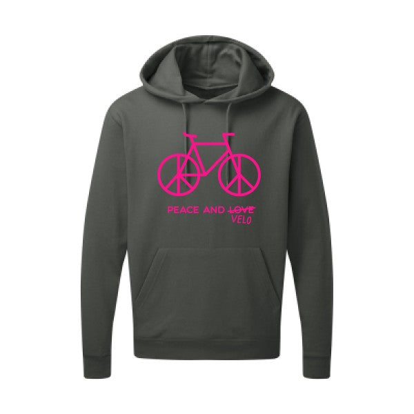 Peace and vélo Rose Fluo SG - Hooded Sweatshirt Sweat capuche