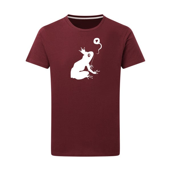 Prince Rainette Blanc -Flex Blanc sur T-shirt SG  Burgundy  2XL