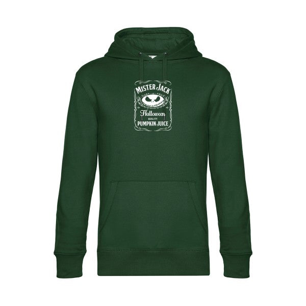 MisterJack sweat shirt original Bottle Green flex Blanc impression Face