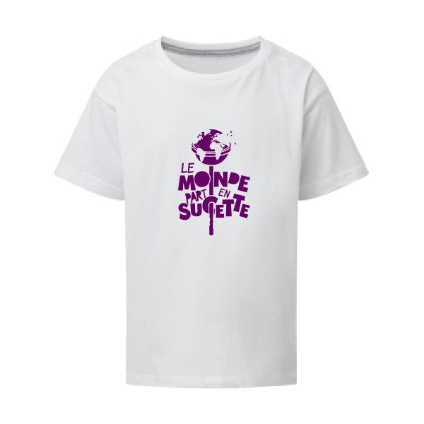 Le Monde part en Sucette Flex Violet SG - Kids T-shirt enfant White Taille 152 (11-12/2XL)