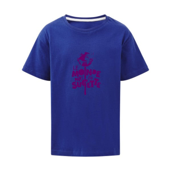 Le Monde part en Sucette Flex Violet SG - Kids T-shirt enfant Royal Blue Taille 152 (11-12/2XL)