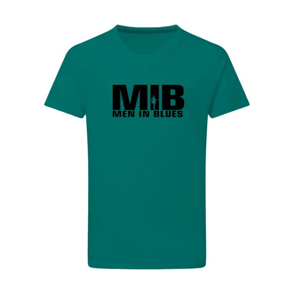 Men in blues - Flex noir Tshirt original Emerald Green  2XL