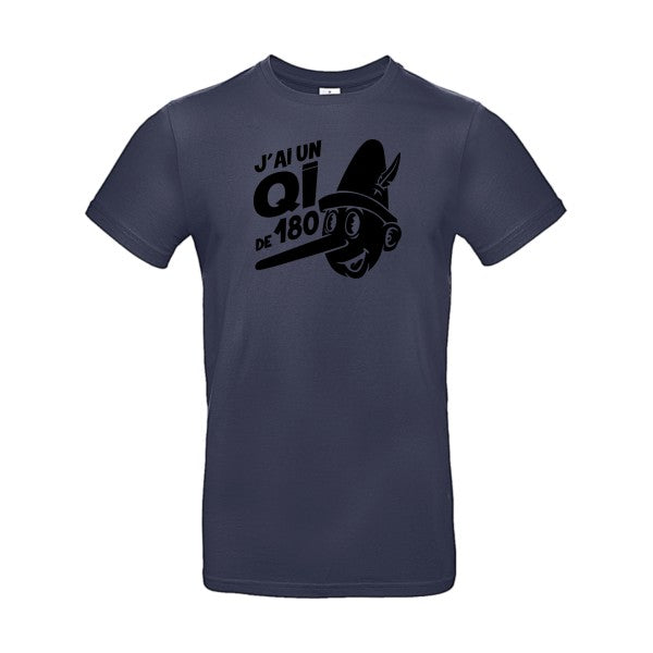 Quotient intellectuel Flex noir |E190 T-shirt|Navy Blue||2XL