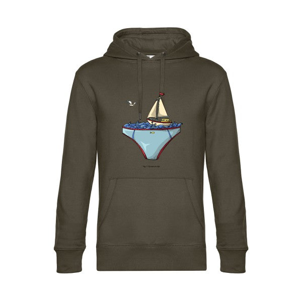 Ta-mer-en-slip- Sweat à capuche original Khaki - RueDuTeeshirt
