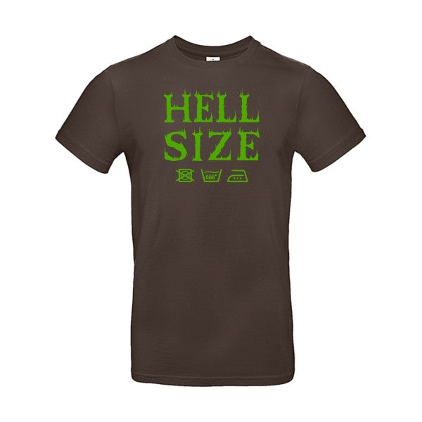 HELL SIZE ! flex Vert pomme B&C - E190 T-shirt|Brown||2XL