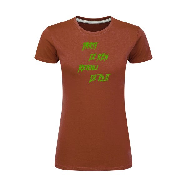 Parti de rien Vert pomme |T shirt original femme|SG