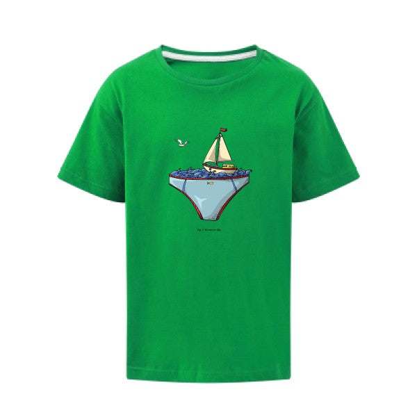 Ta mer en slip SG - Kids T-shirt enfant Kelly Green Taille 140 (9-10/XL)