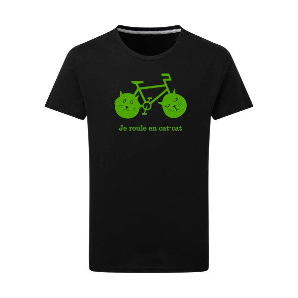 cat-cat bike - Flex Vert pomme Tshirt original Dark Black  4XL