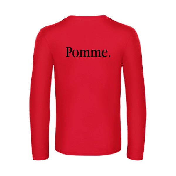 pub subliminale - t shirt- manches- longues- original- humour- Red impression Dos