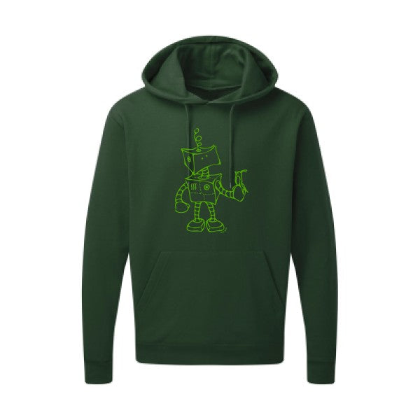 Robot & Bird Vert pomme SG - Hooded Sweatshirt Sweat capuche