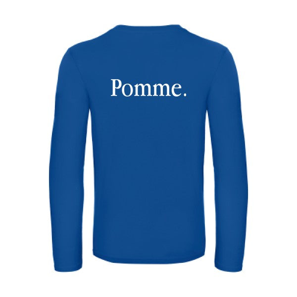 pub subliminale - t shirt- manches- longues- original- humour- Royal Blue impression Dos