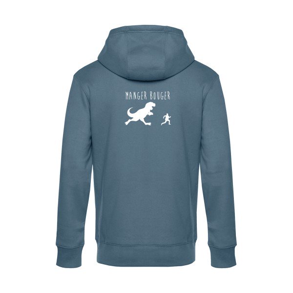 MANGER-BOUGER sweat shirt original nordic blue flex Blanc impression Dos
