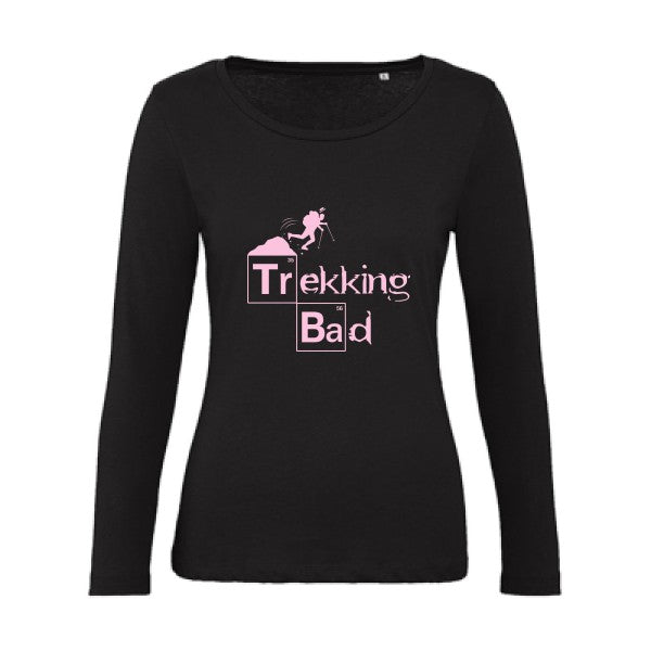 Trekking bad Rose |   T shirt manches longues femme|100% bio