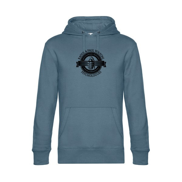Volfoni sweat shirt original nordic blue flex Noir impression Face