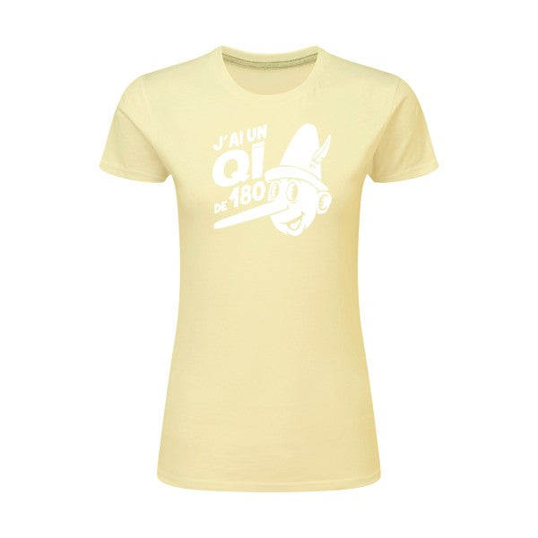 Quotient intellectuel Blanc |T shirt original femme|SG