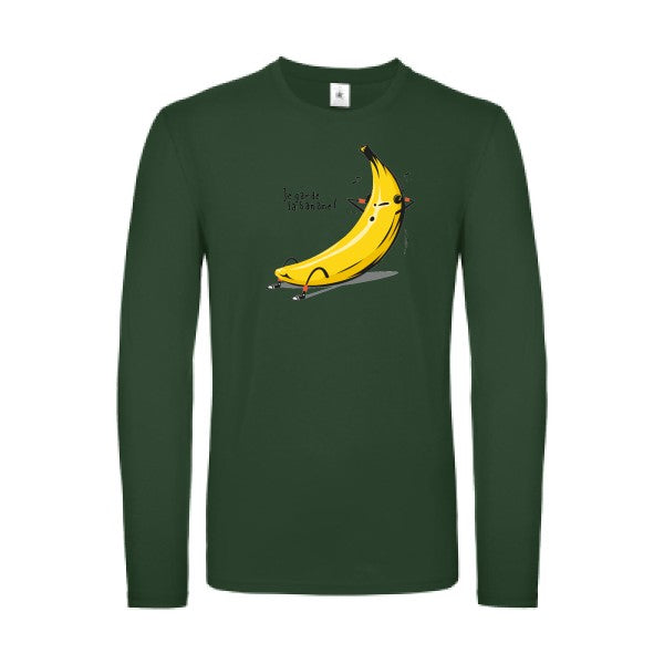 Je garde la banane ! B&C - E150 LSL T-shirt manches longues léger